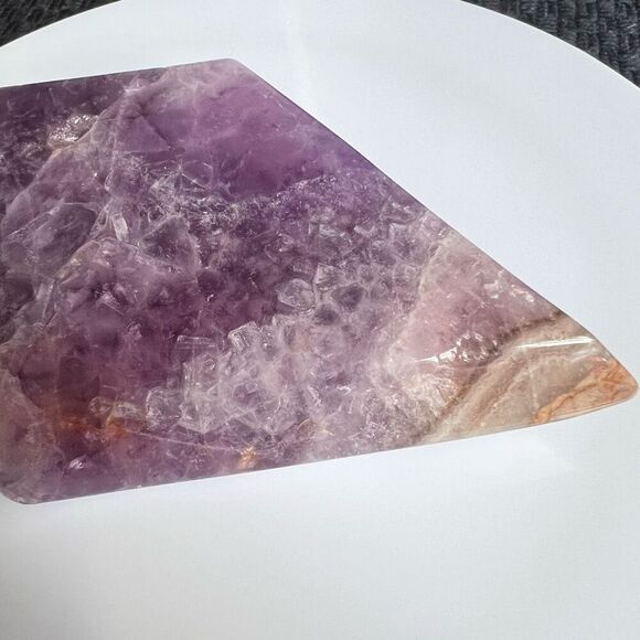 Amethyst Crazy Lace Crystal Diamond / Rhombus - Picture 4 of 10